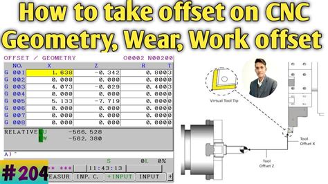 cnc machine offset process|geometry vs wear offsets.